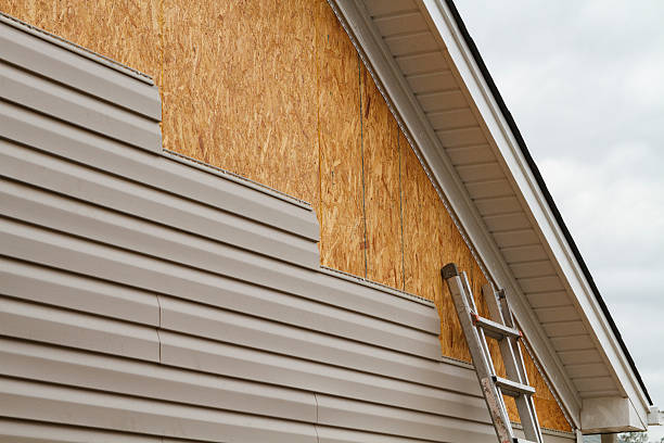 Professional Storm Damage Siding Repair technician working in South Plainfield, NJ